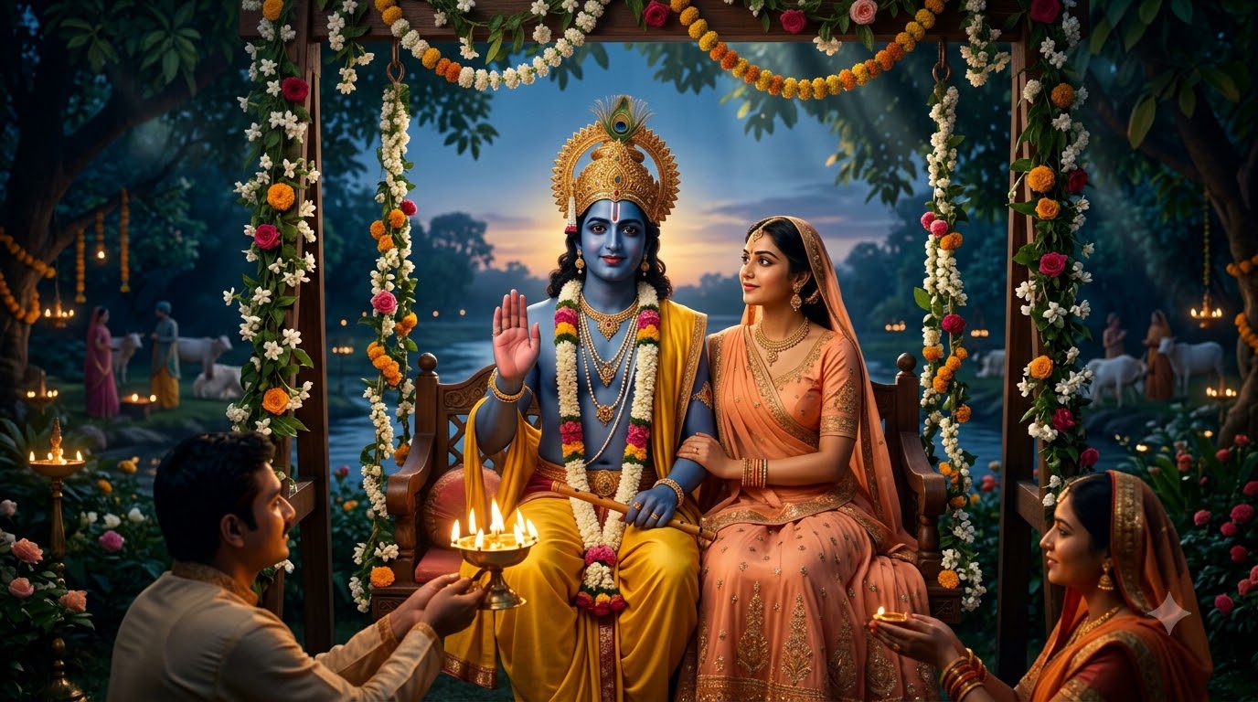 आरती कुंजबिहारी की | सम्पूर्ण लिरिक्स हिंदी में अर्थ सहित | श्री कृष्ण आरती