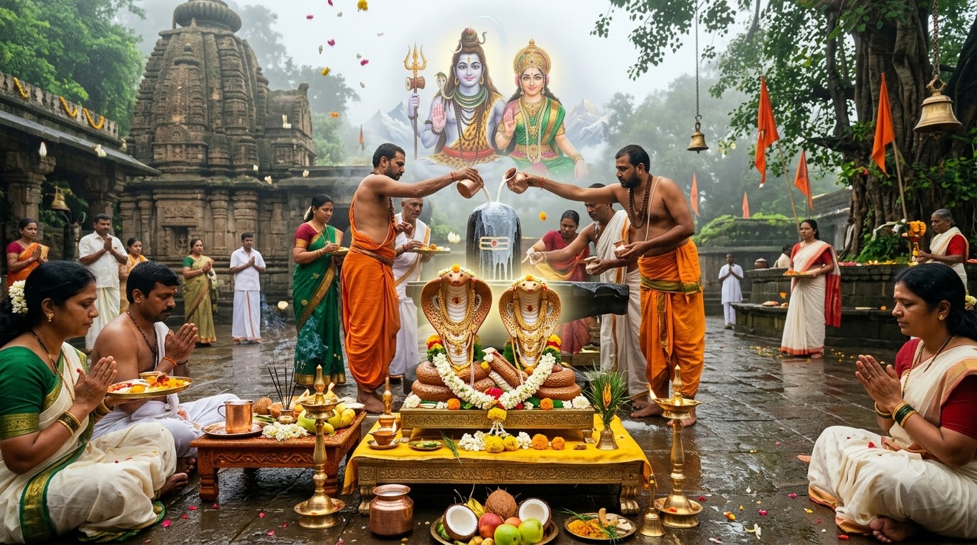 नाग पंचमी 2026: 17 अगस्त पूजा मुहूर्त, विधि, कथा और कालसर्प उपाय