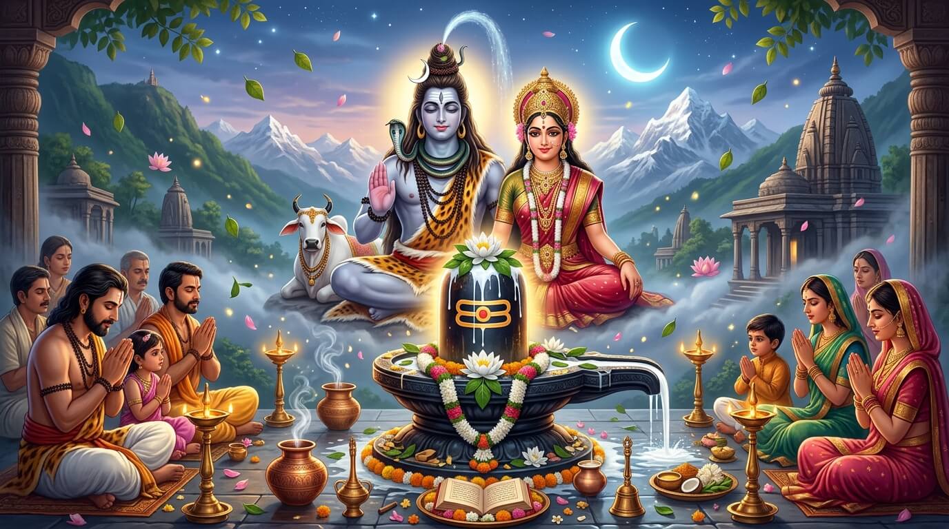 सोम प्रदोष व्रत 10 अगस्त 2026: श्रावण में सोमवार को भगवान शिव का दूध से अभिषेक और बेलपत्र अर्पण