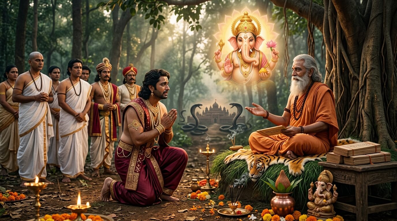 वरदा विनायक चतुर्थी व्रत कथा — मुद्गल पुराण राजा सुषेण और ऋषि जैमिनी का संवाद — वरदा चतुर्थी व्रत कथा मुद्गल पुराण